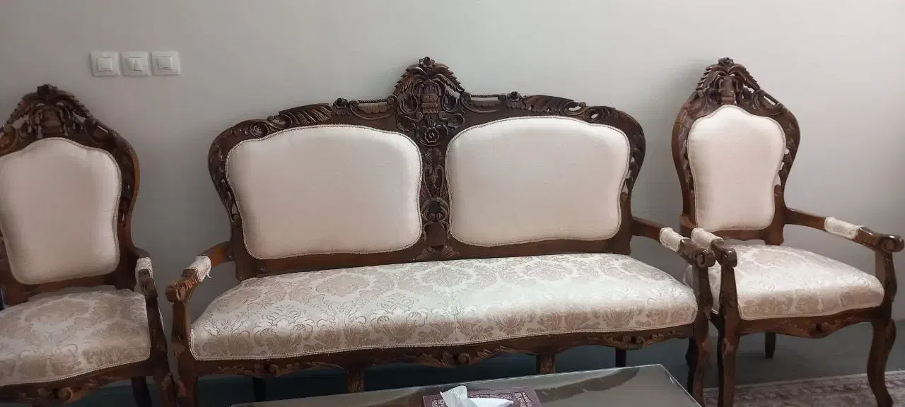 مبل استیل ۹ نفره|مبلمان خانگی و میز عسلی|مشهد, کوشش|دیوار