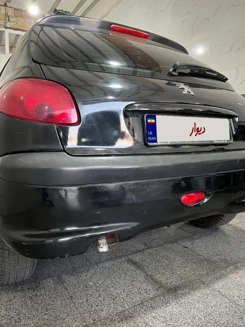 206 تیپ دو مشکی تمیز|خودرو سواری و وانت|سبزوار, قصبه شرقی|دیوار