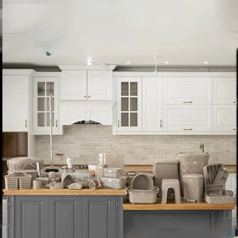 سرویس پلاستیک ۱۱۰ پارچه هومکت رنگ موکا|ظروف نگهدارنده، پلاستیکی، یکبارمصرف|بیرجند, |دیوار