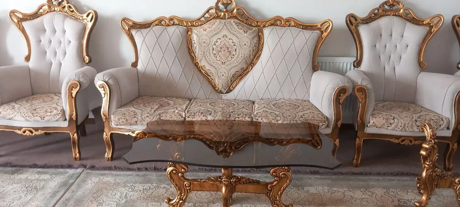 مبل سلطنتی|مبلمان خانگی و میز عسلی|شهرکرد, |دیوار