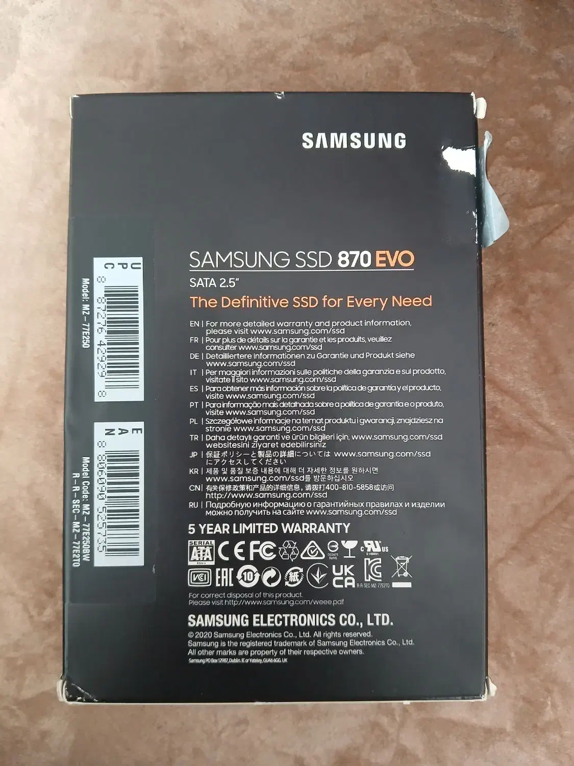 هارد ssd Samsung Evo 870|قطعات و لوازم جانبی رایانه|اصفهان, چرخاب|دیوار