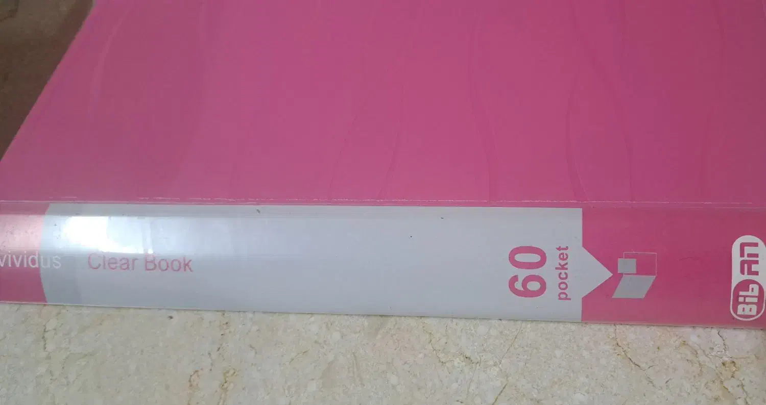 2 عدد کلیر بوک به رنگ های صورتی و سباه|لوازم التحریر|رویان, |دیوار