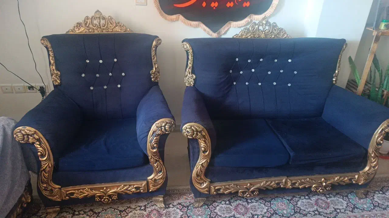 مبل هفت نفره سالم|مبلمان خانگی و میز عسلی|تیران, |دیوار