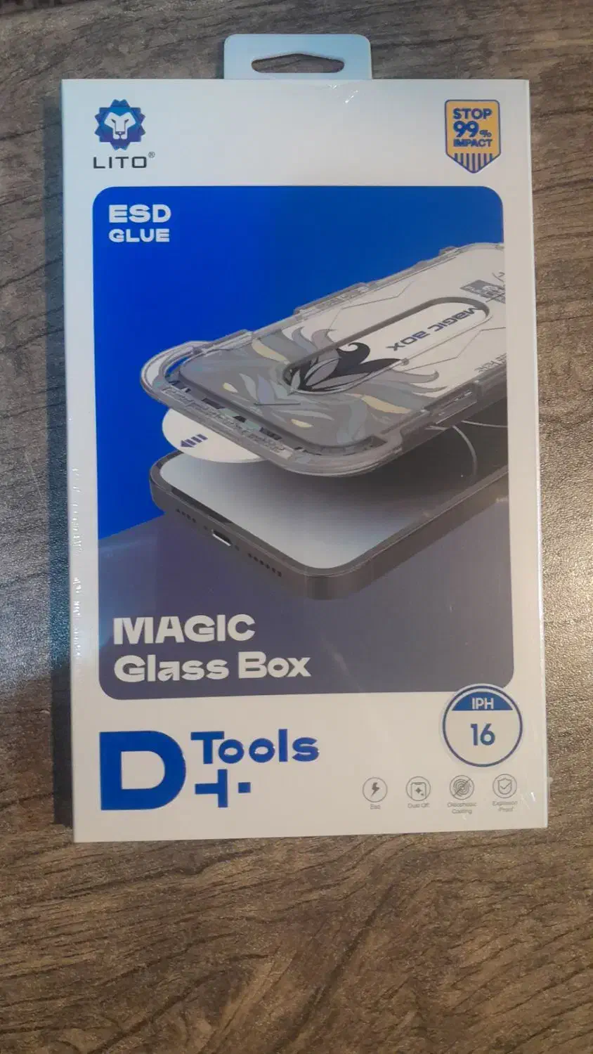 پک گلس آسان‌نصب LITO Magic Glass Box،مخصوصiPhon16|لوازم جانبی موبایل و تبلت|ساری, |دیوار