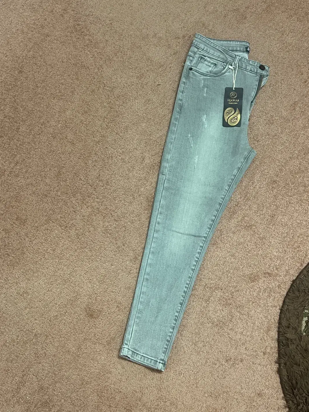 شلوار جین اسکینی خاکستری|لباس|لار, |دیوار