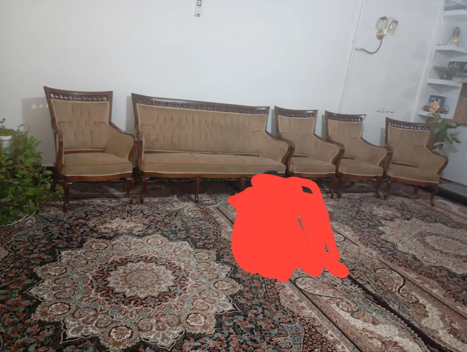 مبل ومیز عسلی|مبلمان خانگی و میز عسلی|رومشکان, |دیوار