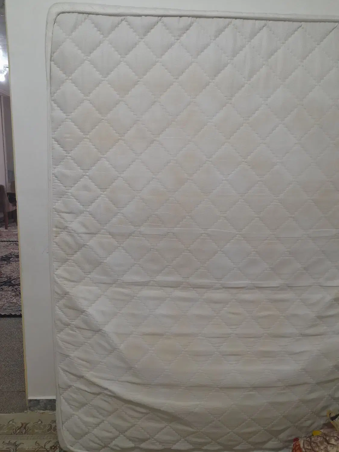 تخت دونفره فلزی همراه با تشک|تخت و سرویس خواب|دزفول, |دیوار