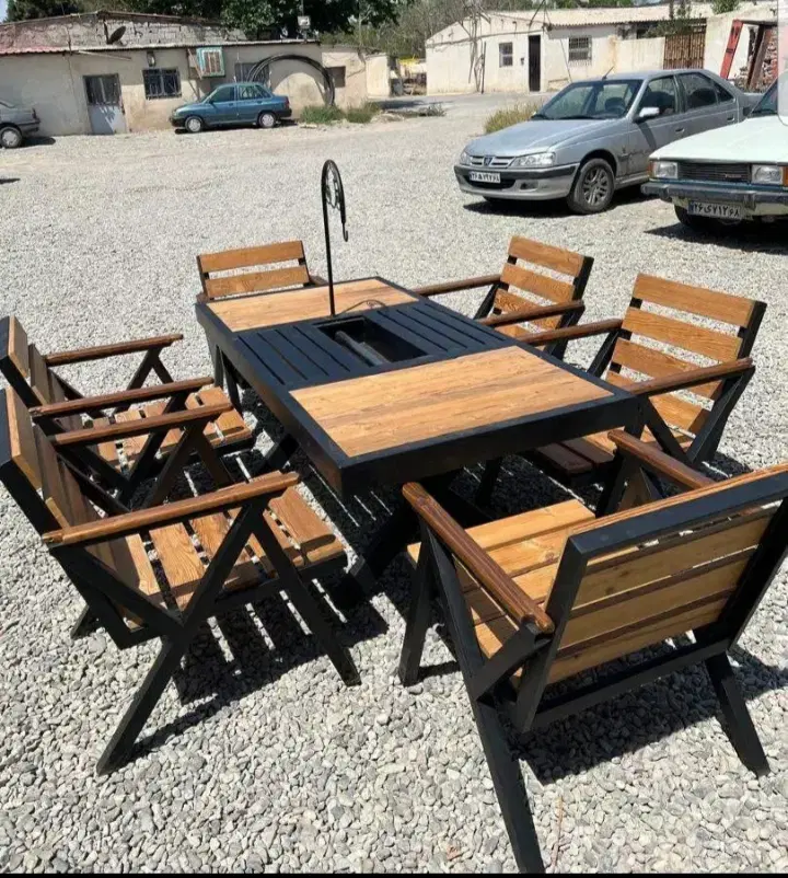 میزباغی صندلی باغی آتشکدهgardenشش/هشت نفره|میز و صندلی غذاخوری|تهران, چیتگر جنوبی|دیوار