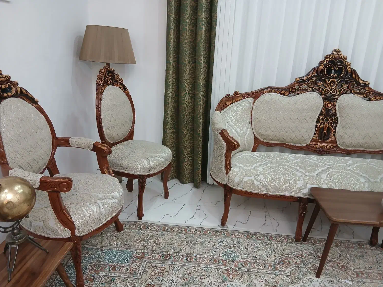 مبلمان سلطنتی 9نفره|مبلمان خانگی و میز عسلی|ملارد, |دیوار