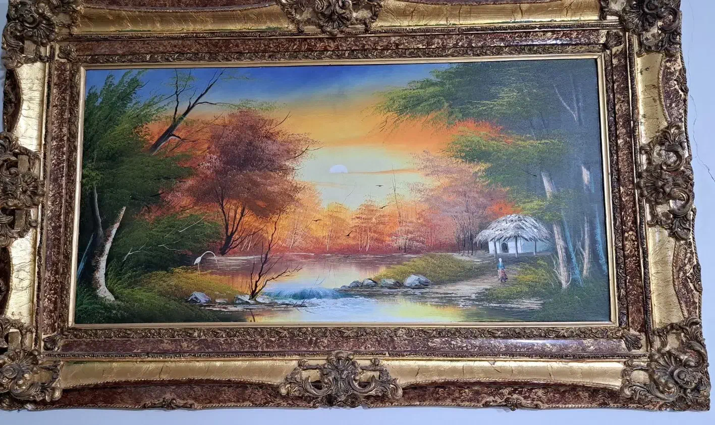 تابلو رنگ روغن طرح منظره|تابلو، نقاشی، عکس|محمدشهر, سیدآباد|دیوار