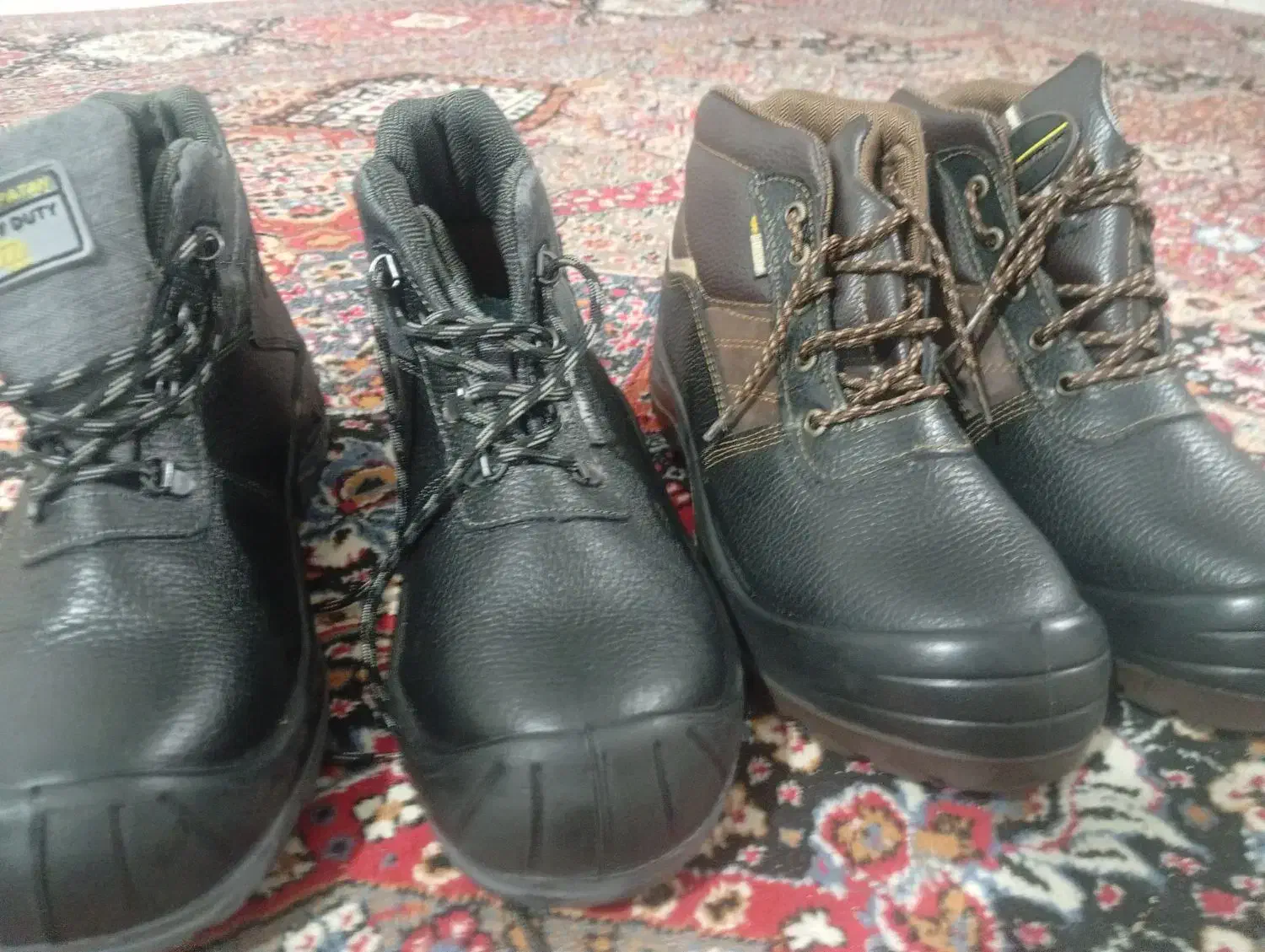 کفش چرم سه عدد سایز. 42و43 کفش کار|کیف، کفش، کمربند|سمنان, |دیوار