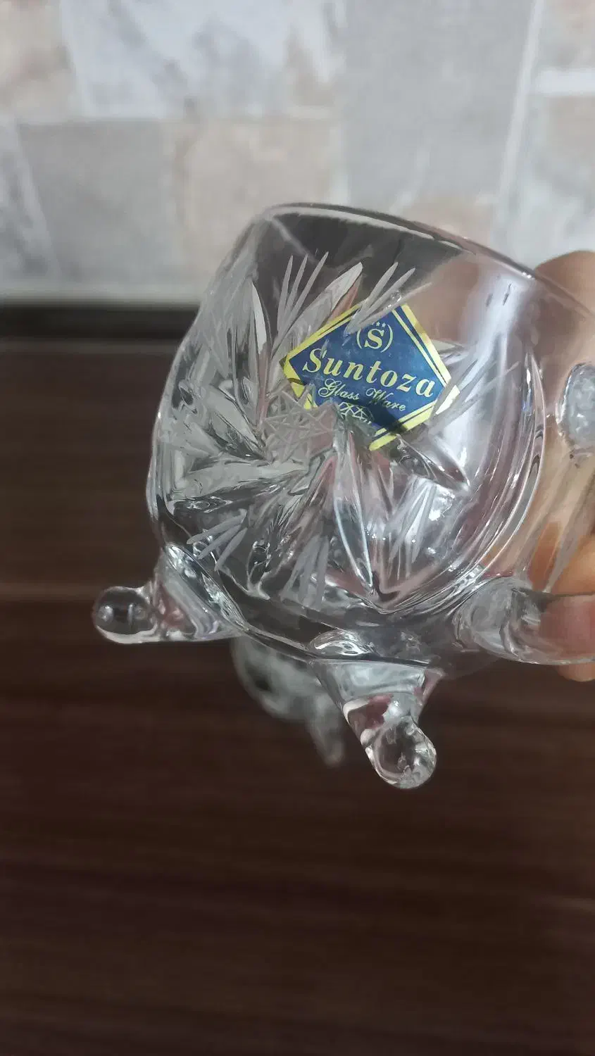 فنجان کریستال خورشیدی سهپایه Suntoza|ظروف سرو و پذیرایی|مشهد, الهیه|دیوار