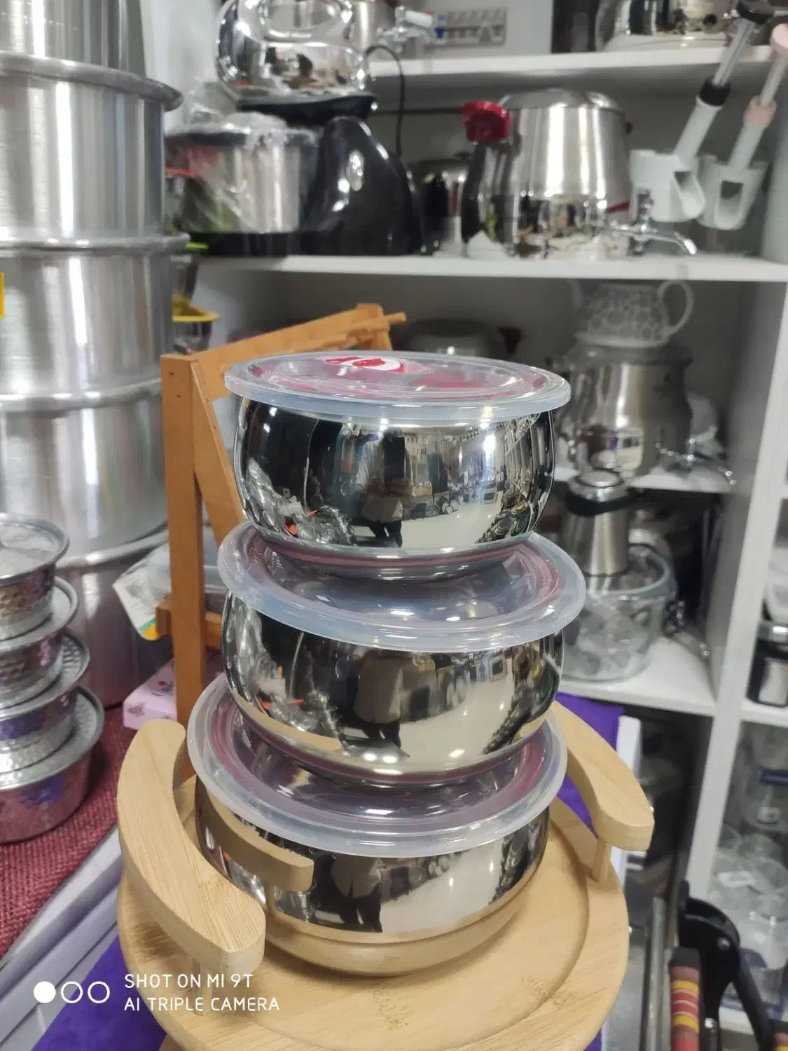 ظروف ۳ تیکه استیل|ظروف پختوپز|قزوین, |دیوار