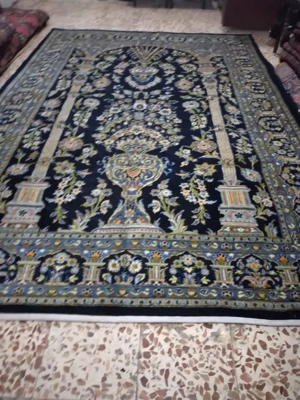 قالی ۶ متری مارک کافی|فرش|مشهد, آیت الله خامنهای|دیوار