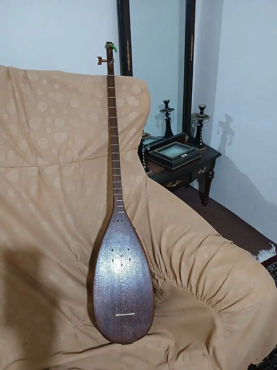 تنبور کاسه ای دو مهر|سازهای سنتی|کرمانشاه, |دیوار