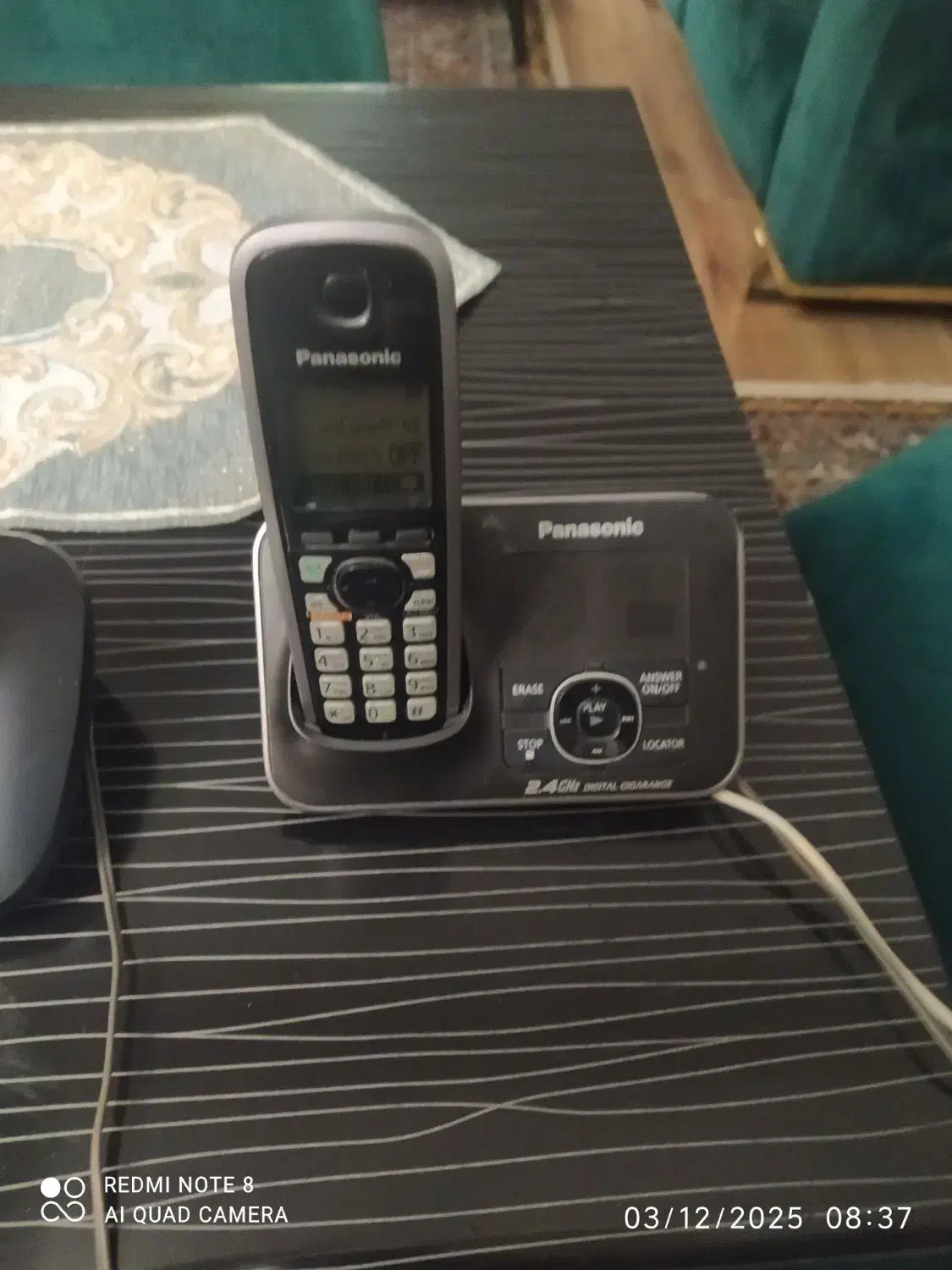 تلفن پانوسنویک دوگوشی|تلفن رومیزی|رشت, چله خانه|دیوار