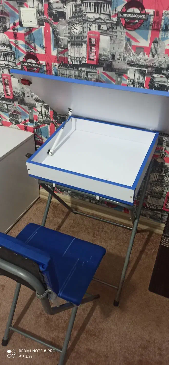 تخت دو منظوره و میز مطالعه کودک|اسباب و اثاث بچه|تبریز, |دیوار