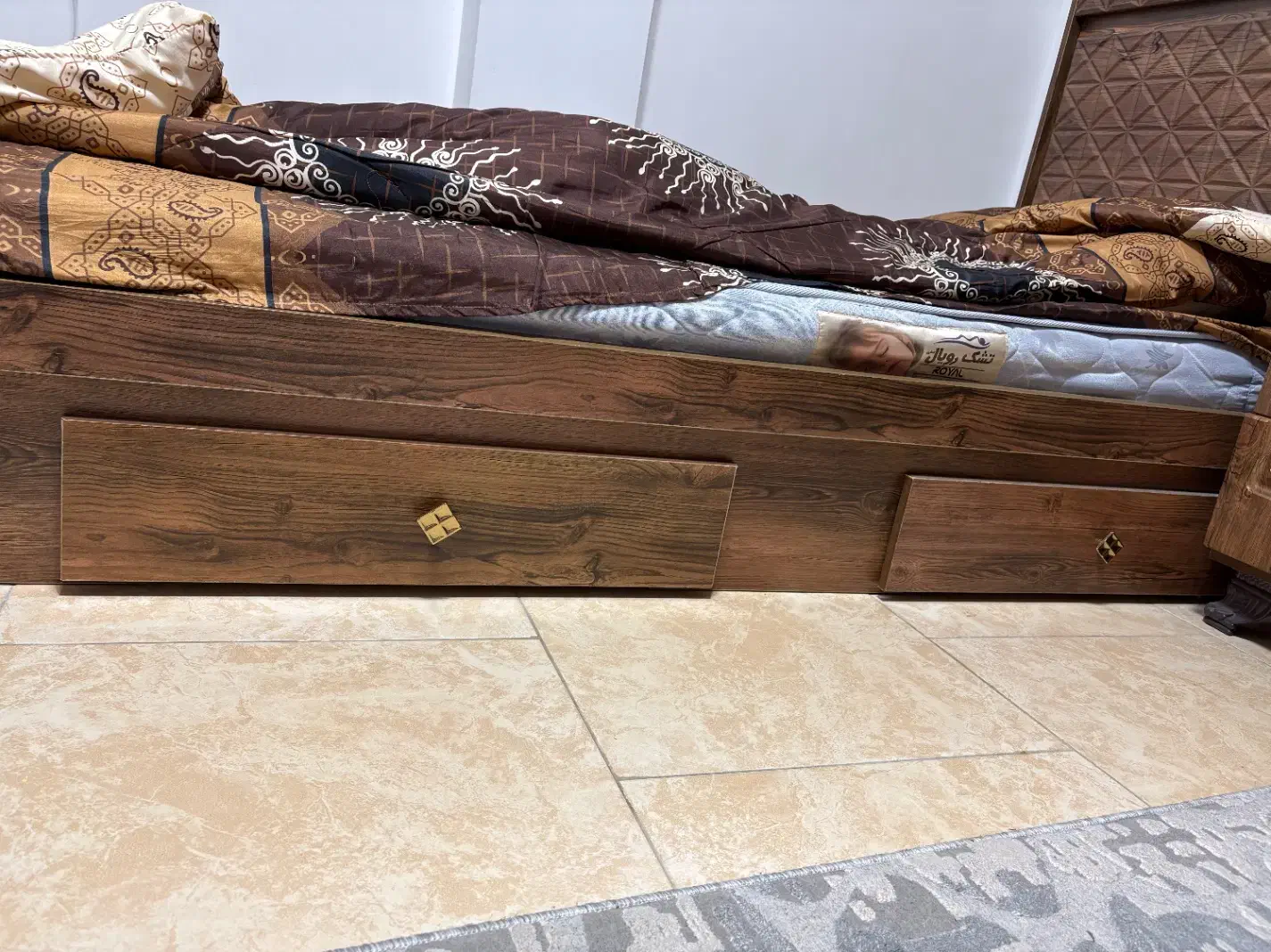 تخت کامل چوب|تخت و سرویس خواب|آستانه اشرفیه, |دیوار