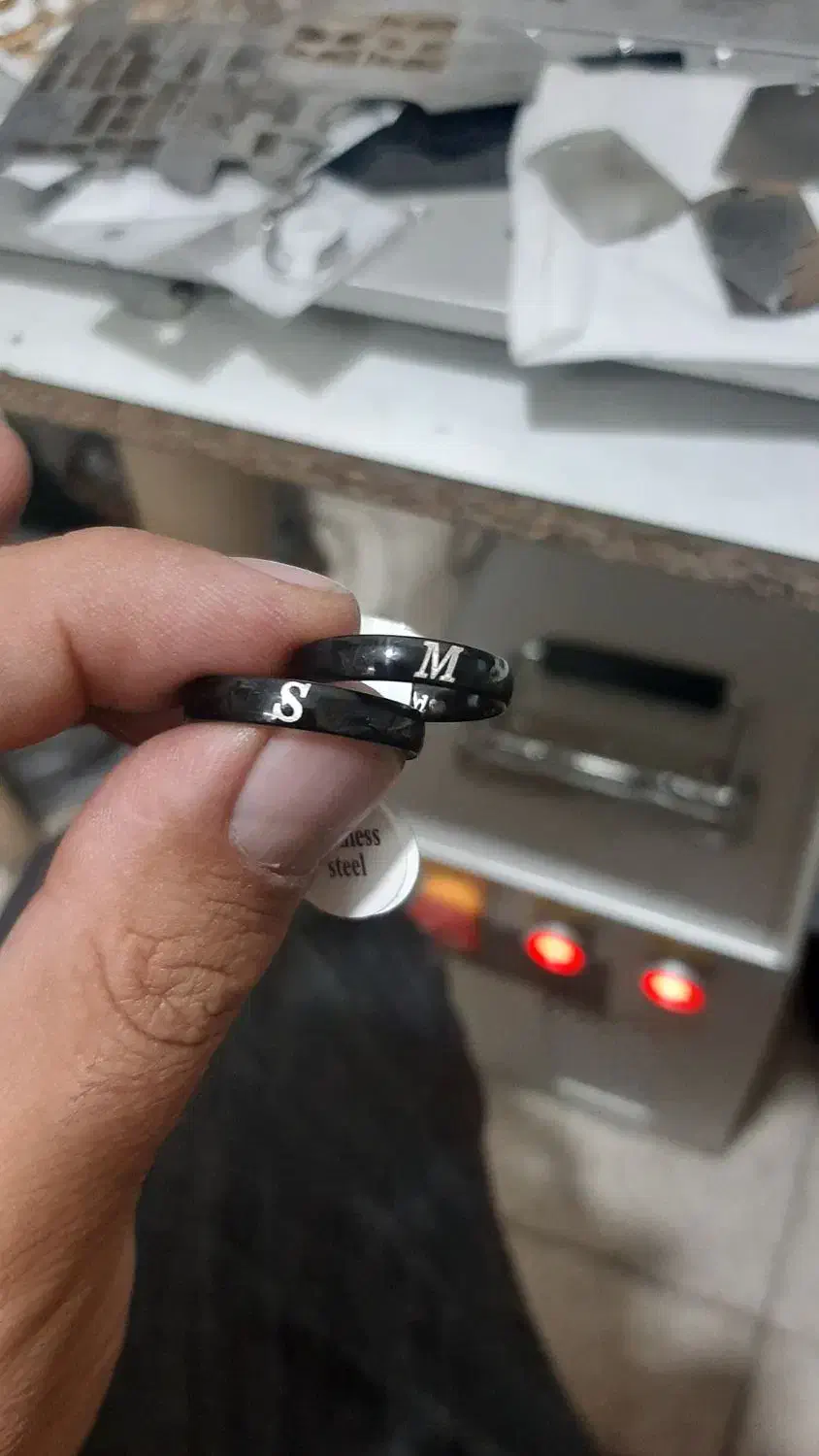 حلقه استیل رنگ ثابت با حکاکی دلخواه شما،رینگ استیل|بدلیجات|اصفهان, سیچان|دیوار