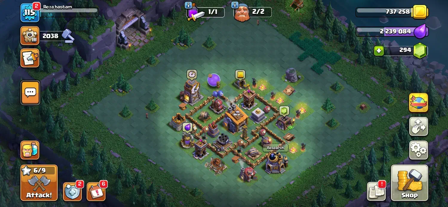 کلش آو کلنز تونهال ۱۳ clash of clans|کنسول، بازی ویدئویی و آنلاین|بندر کنگان, |دیوار