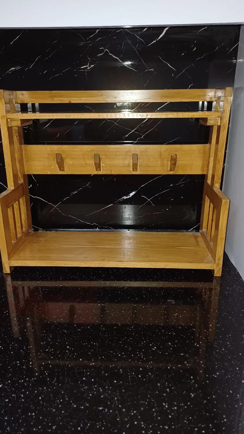 استند چوبی|آبچکان و نظمدهنده ظروف|نیشابور, امین اسلامی|دیوار