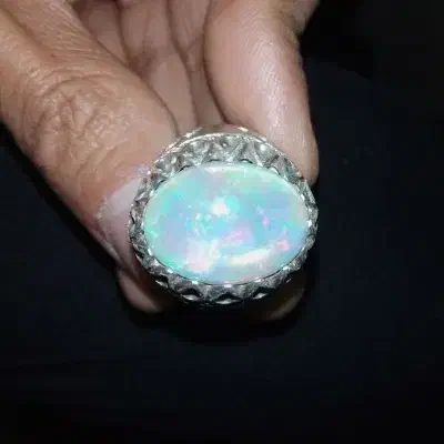 اوپال اتیوپی ۲۵قیراطی رکاب دستساز رضوی|جواهرات|قم, مجیدیه|دیوار