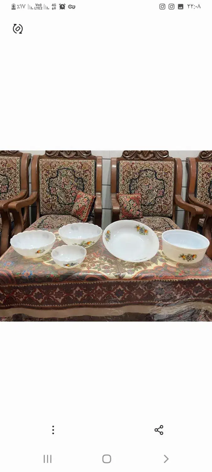 سرویس گل میوه ای|ظروف سرو و پذیرایی|کرمان, |دیوار