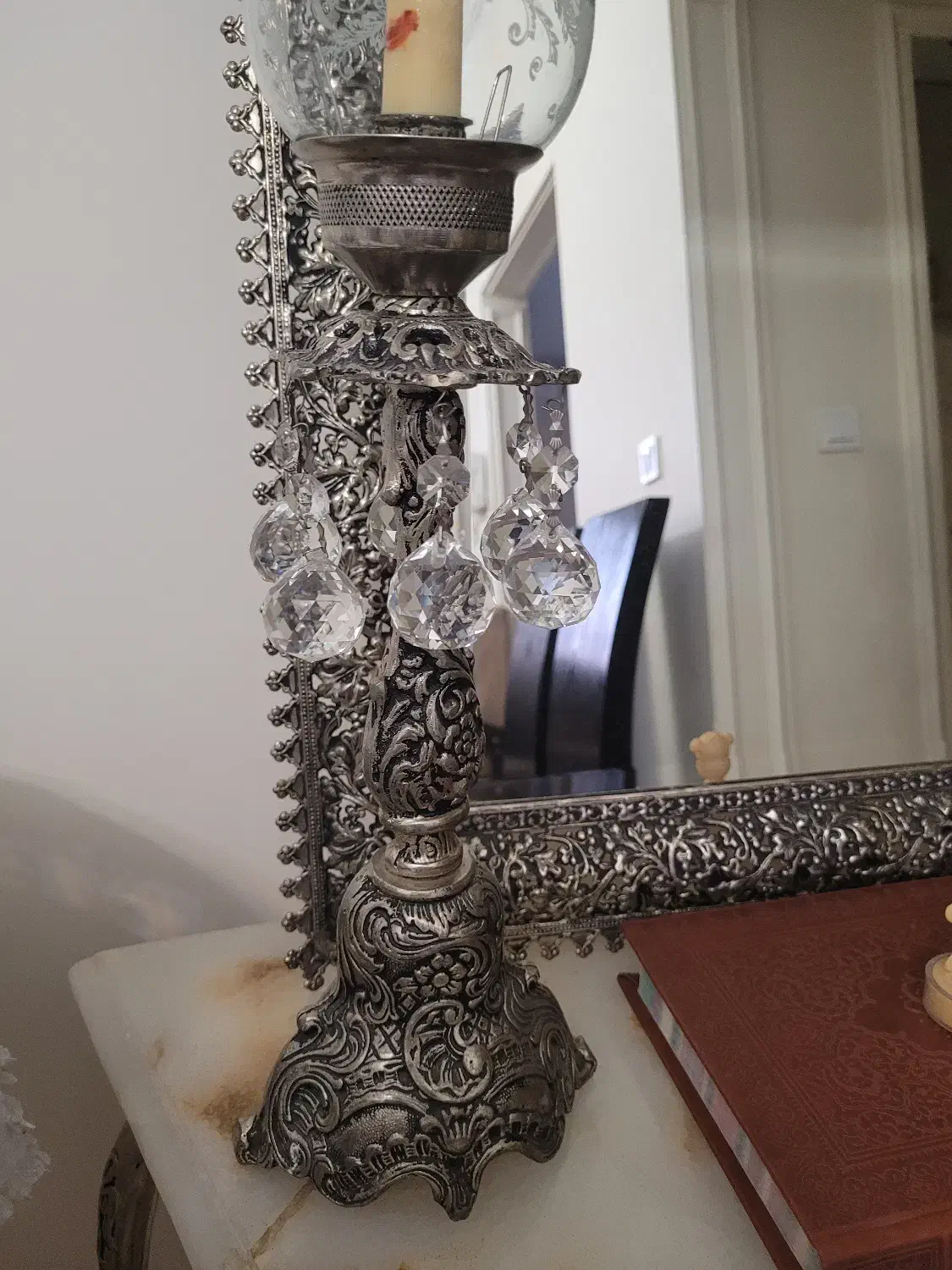 آینه و شمعدان برنزی|آینه|تهران, شهرک آپادانا|دیوار