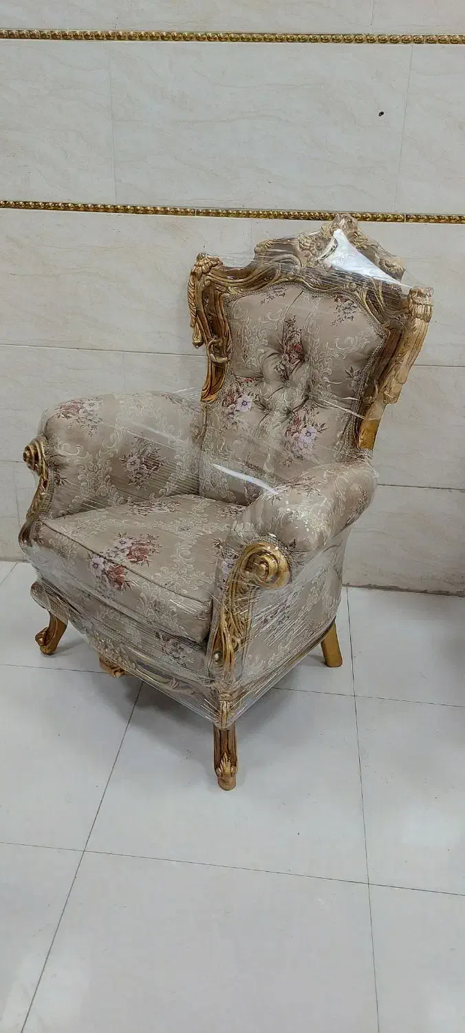 مبل سلطنتی ۹نفره تمام راش درحدنو|مبلمان خانگی و میز عسلی|رشت, آزادگان|دیوار