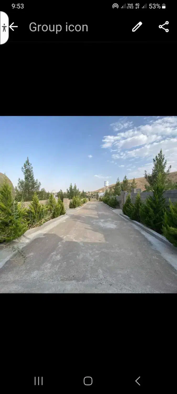 باغچه۴۰۰۰ متری۳نبش قلات.با در و دیوار کامل|فروش زمین و ملک کلنگی|شیراز, قلات|دیوار