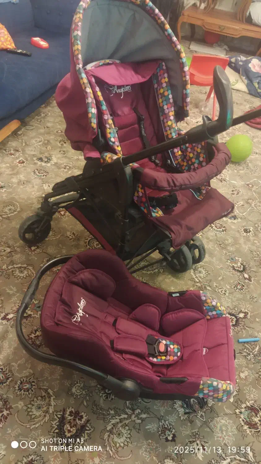 کالسکه نوزاد و کریر ایتالیایی|اسباب و اثاث بچه|سیرجان, |دیوار