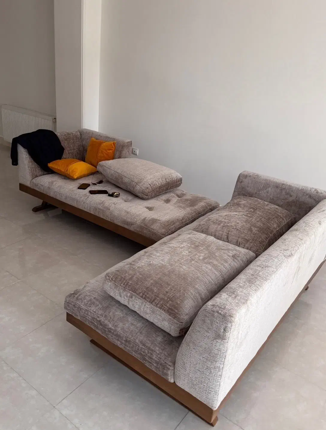 نیم ست مبل L|مبلمان خانگی و میز عسلی|لاهیجان, گلستان|دیوار