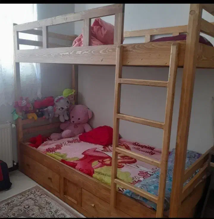 تخت دوطبقه چوب|تخت و سرویس خواب|قدس, شهرقدس|دیوار