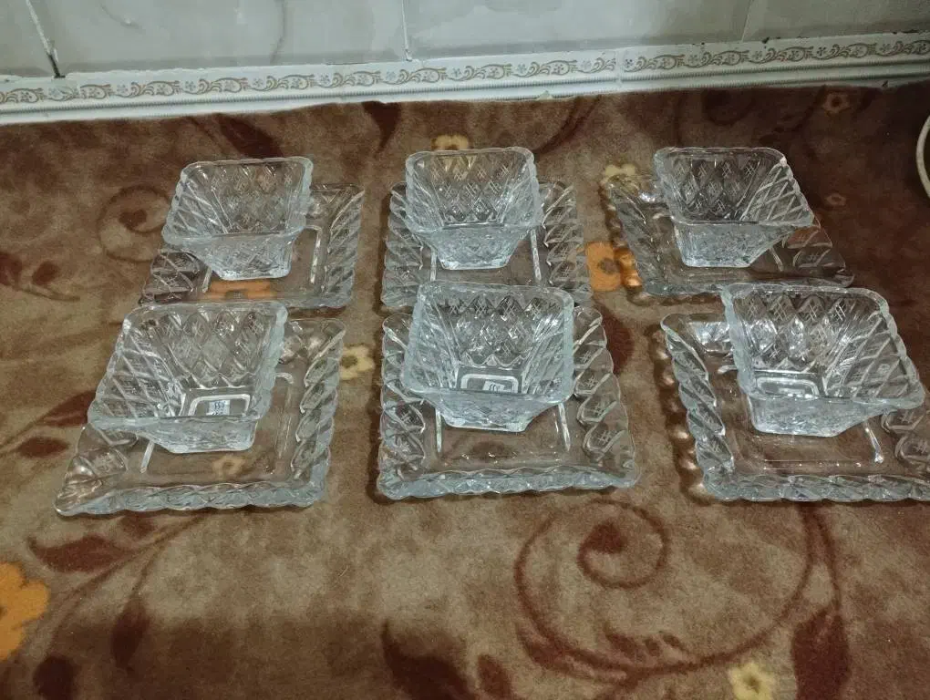 ظروف پذیرایی کریستال|ظروف سرو و پذیرایی|چهارباغ, |دیوار