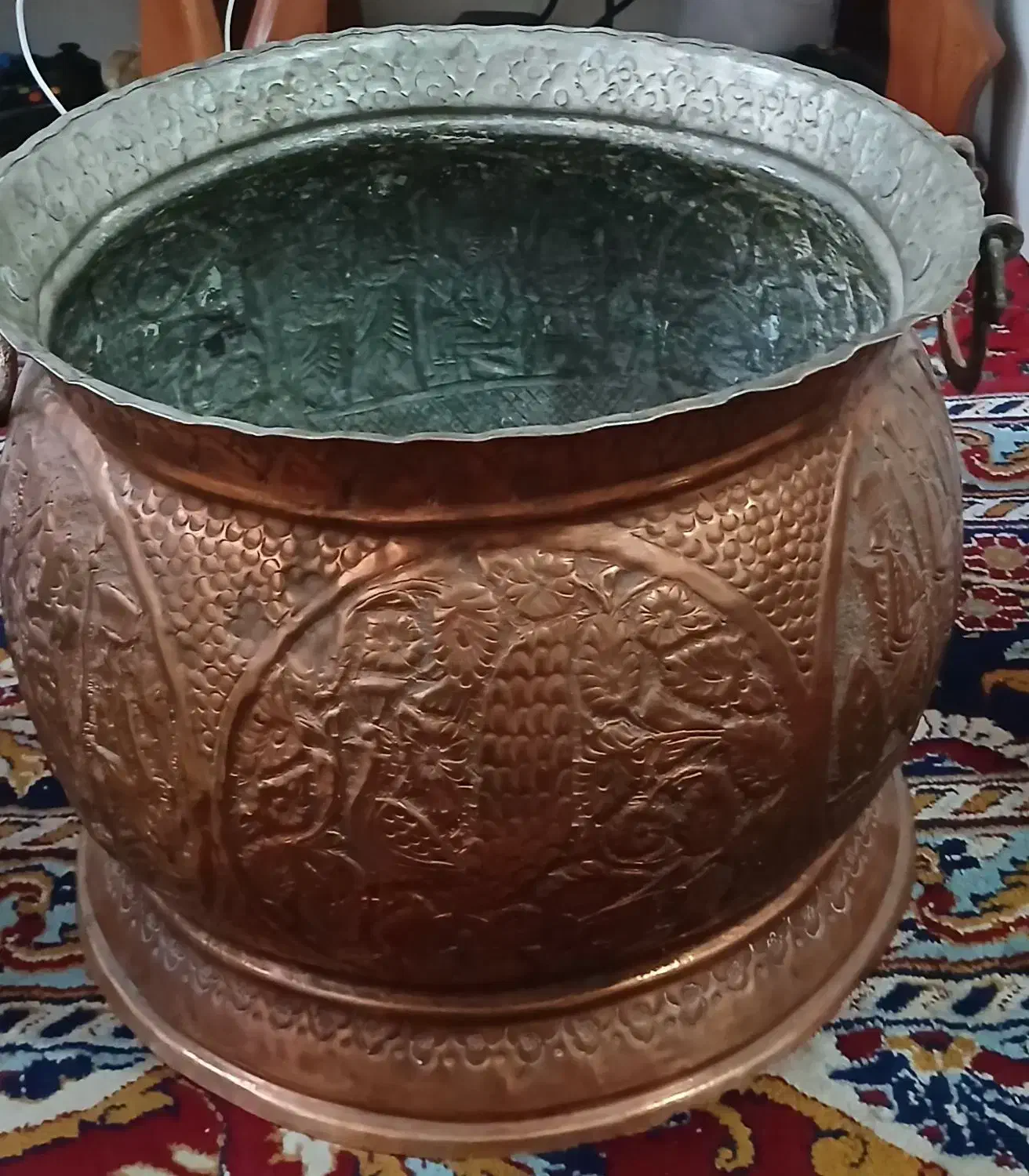 گلدان مسی|صنایع دستی و سایر لوازم تزئینی|اصفهان, ابر|دیوار