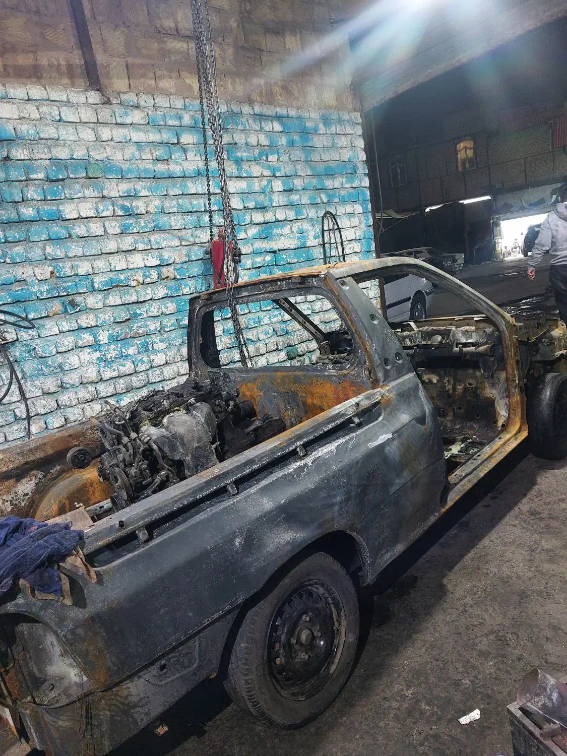 پراید سوخته مدل ۹۸|خودرو سواری و وانت|قم, شاه ابراهیم|دیوار