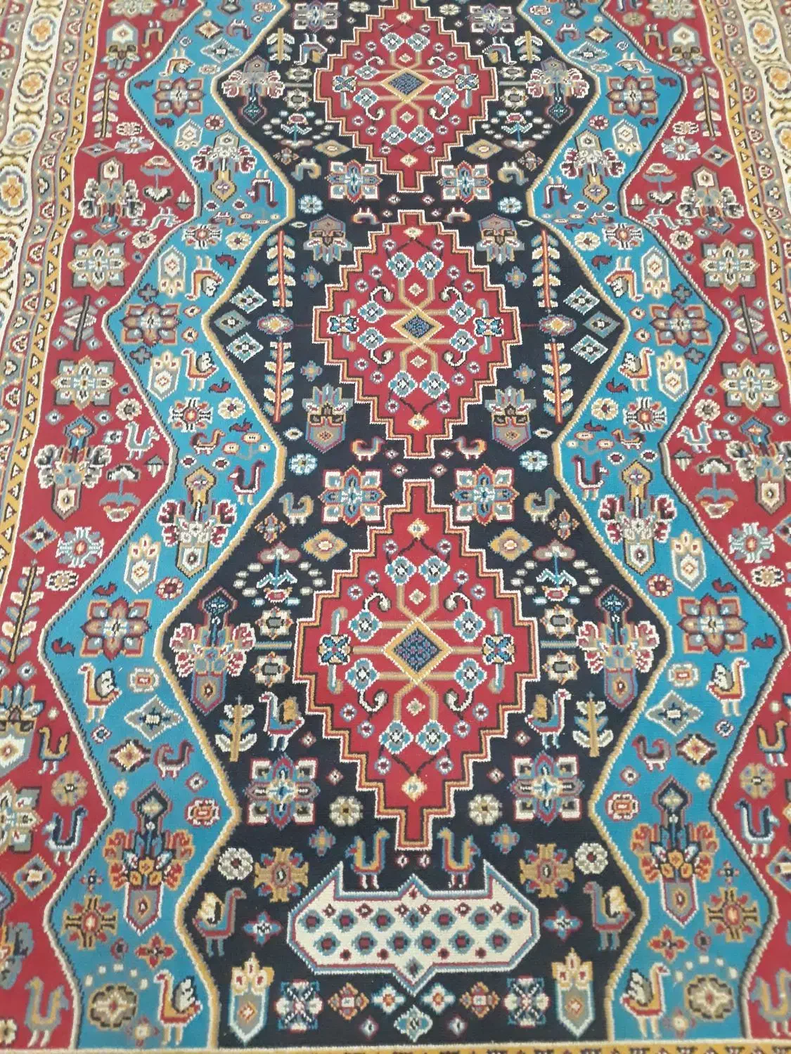 یک جفت گلیم فرش ۴ متری رنگ لاکی ۱/۵۰۰/۰۰۰|فرش|رباط‌کریم, رباط‌کریم|دیوار