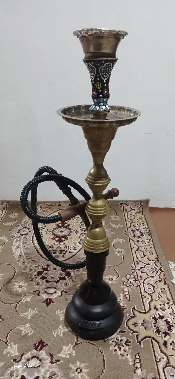 قلیان برنجی|صنایع دستی و سایر لوازم تزئینی|گرگان, |دیوار