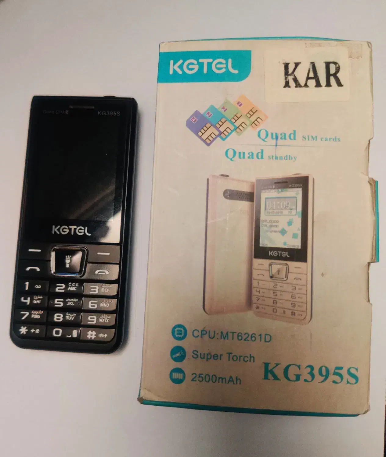 گوشی KGTEL چهارسیم کارت ساده|موبایل|قم, سالاریه|دیوار
