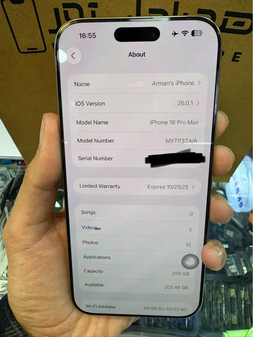 16 pro max 256 ZAA 100%|موبایل|تنکابن, |دیوار