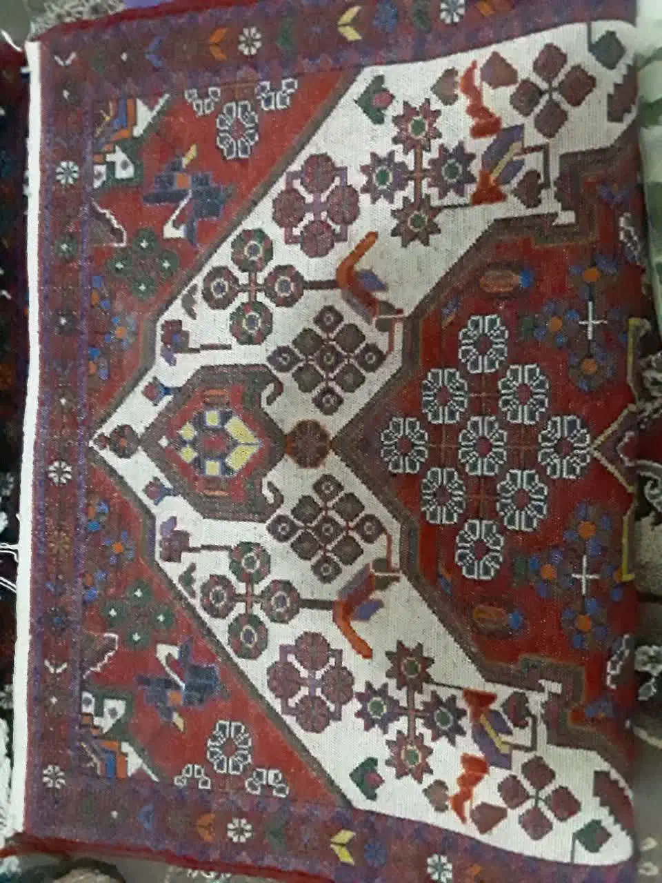 قالی دستبافت نو|فرش|قم, امامزاده ابراهیم|دیوار