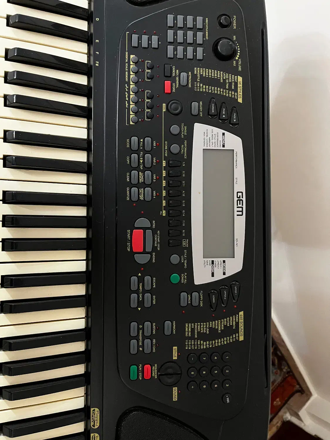 ارگ GEM WK1 (بندری)|پیانو، کیبورد، آکاردئون|تهران, تهرانپارس جنوبی|دیوار