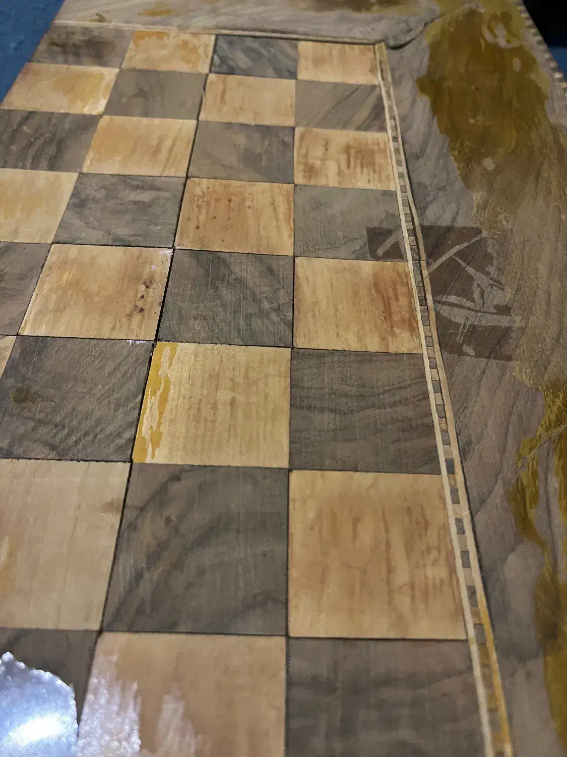 تخته نرد چوبی|کلکسیون اشیاء عتیقه|لواسان, |دیوار