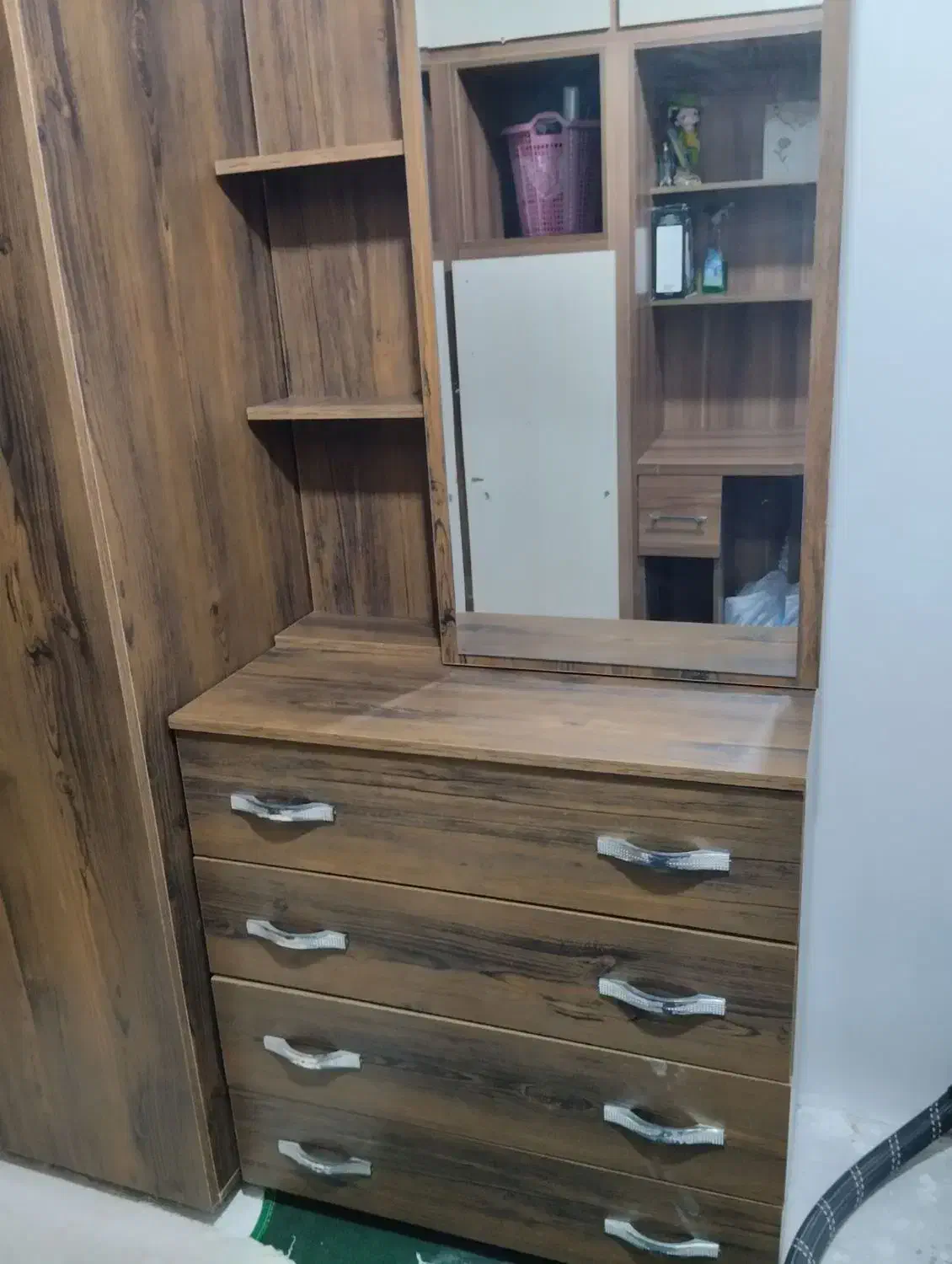 کمد لباس و آینه درآور|جاکفشی، کمد، دراور|مشهد, بهمن|دیوار