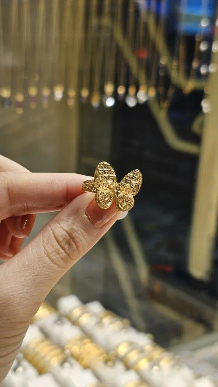 انگشتر طرح پروانه|جواهرات|امیدیه, |دیوار