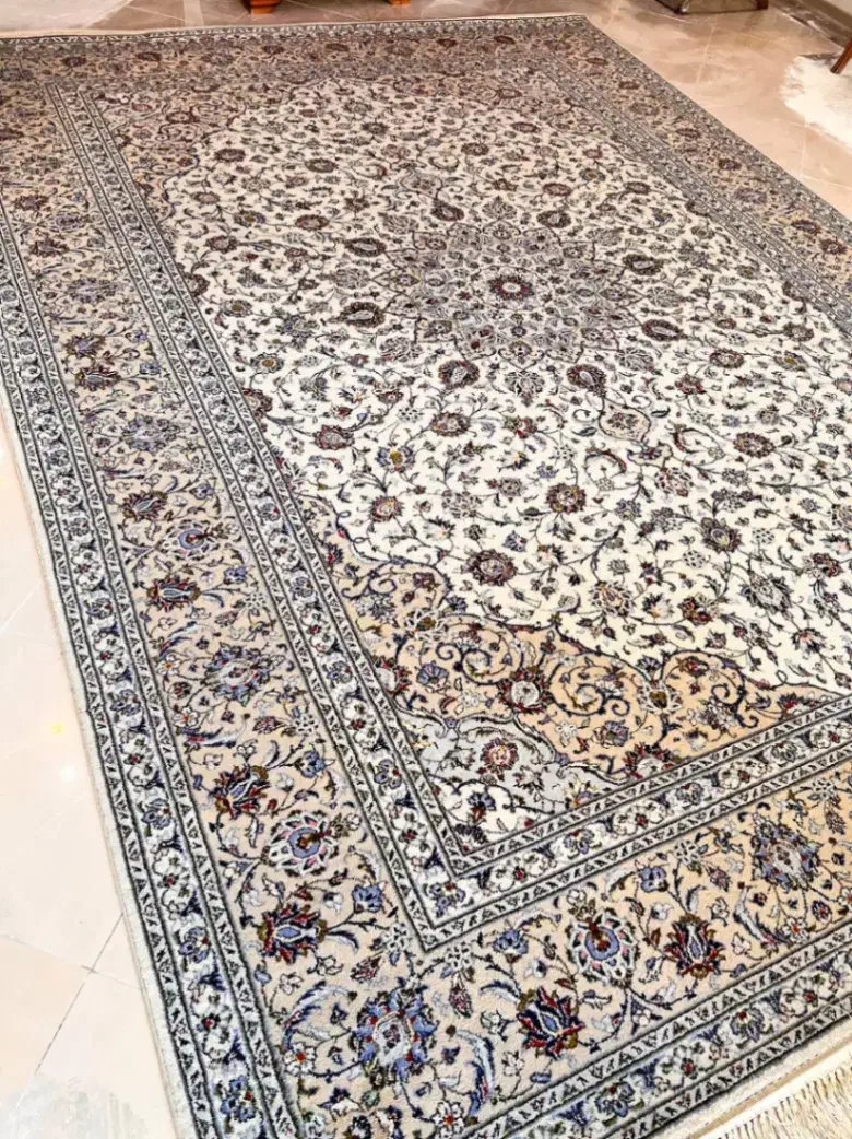 فرش دستی ۱۲ متری یک جفت کاشان|فرش|فشم, |دیوار
