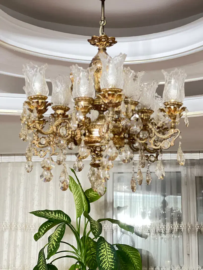 لوستر ۱۲ شعله نئوکلاسیک|لوستر و چراغ آویز|ری, شهادت|دیوار