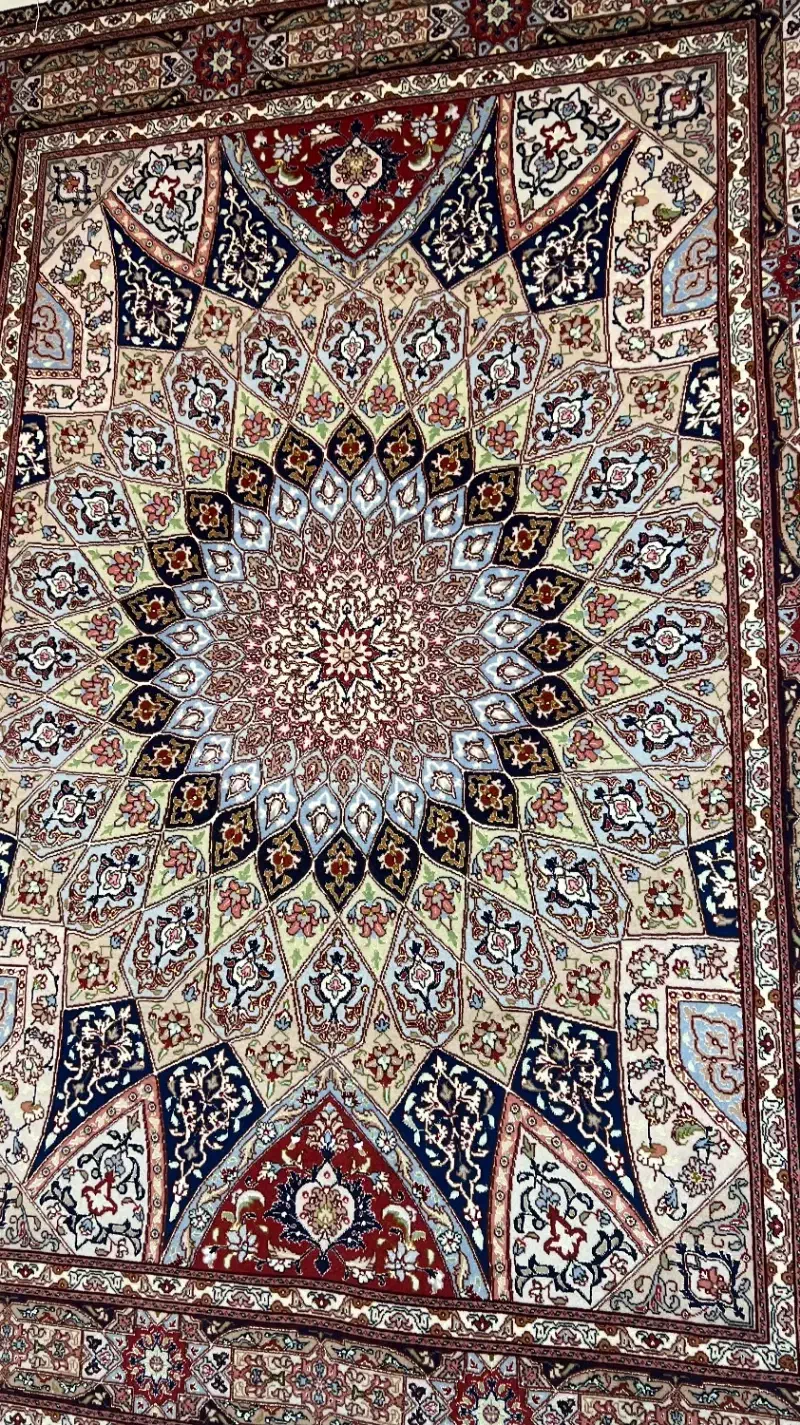 قالیچه نقشه گنبد تبریز، رج ۵۰|فرش|ارومیه, |دیوار