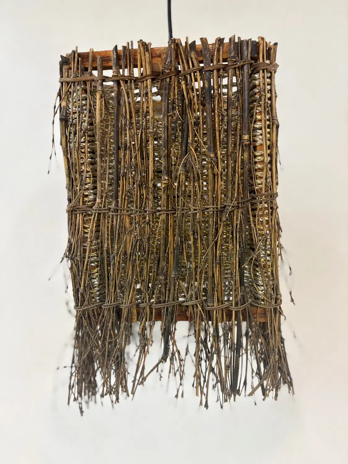 لوستر چوبی بامبو|لوستر و چراغ آویز|اهواز, گلستان|دیوار