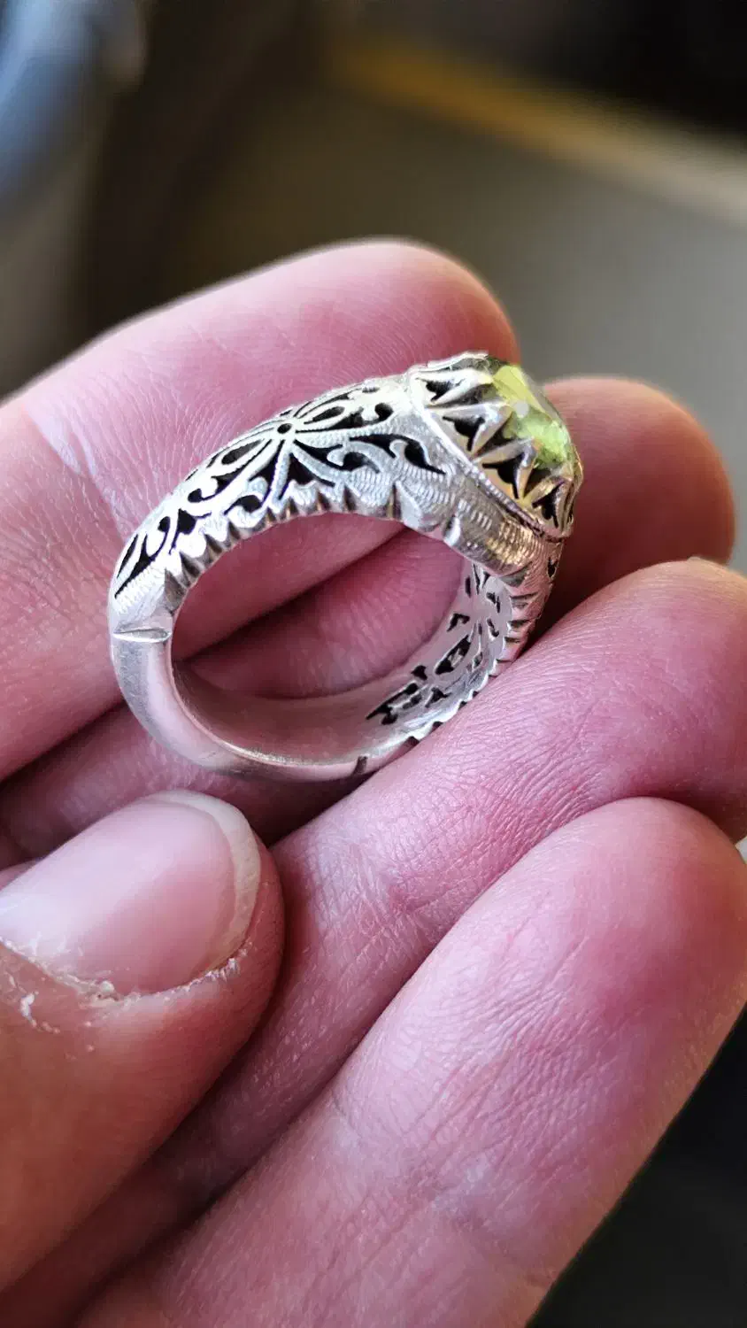 انگشتر نقره|جواهرات|اصفهان, باتون|دیوار